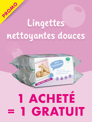 Promo: Lingettes nettoyantes douces